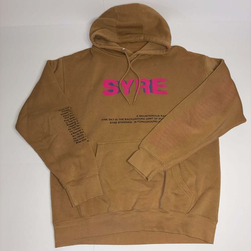 MSFTSrep Jaden Smith SYRE Beautiful Confusion Brown Tour Hoodie Size M
